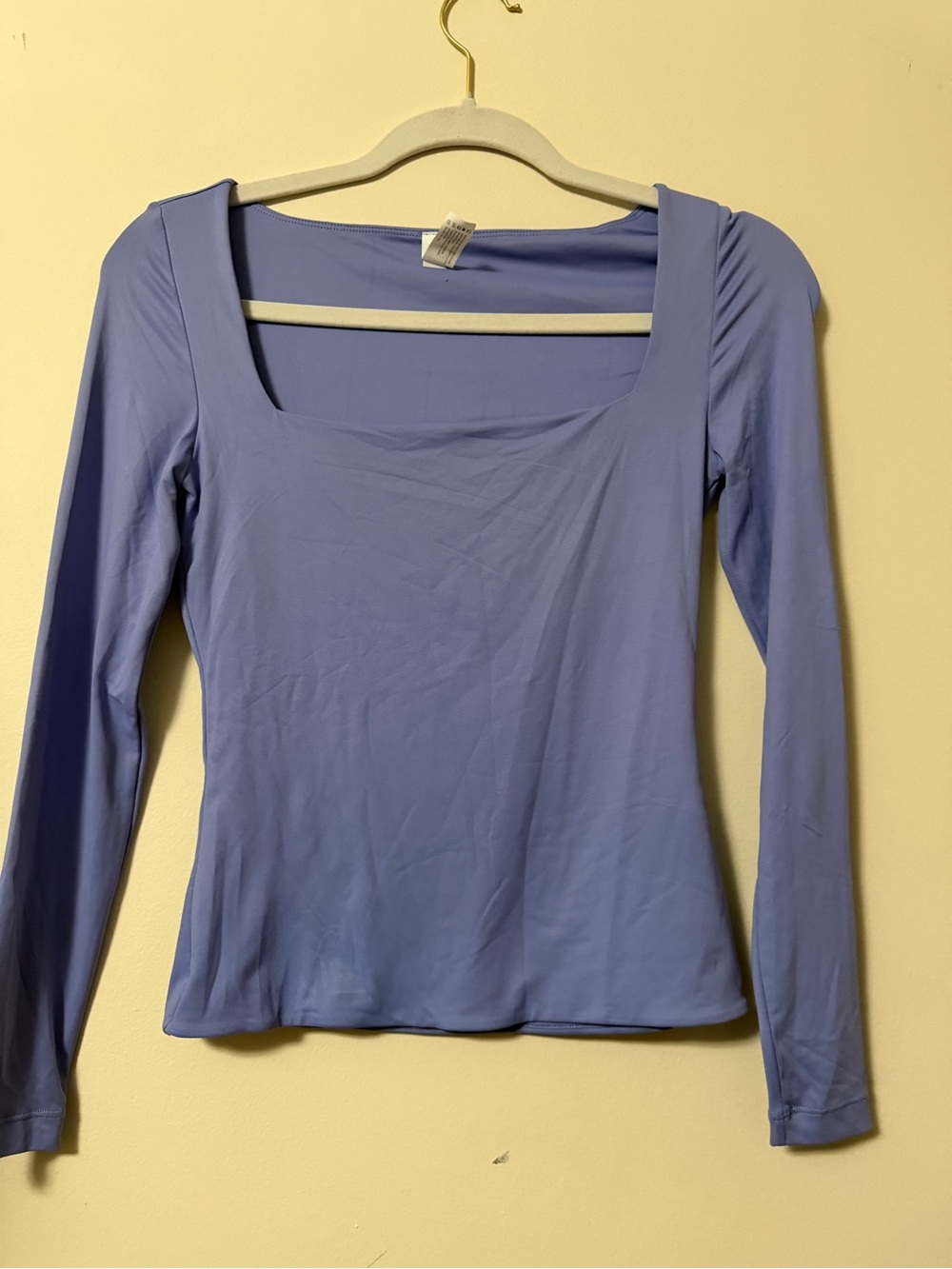 Danskin Square-Neck Long Sleeve Top